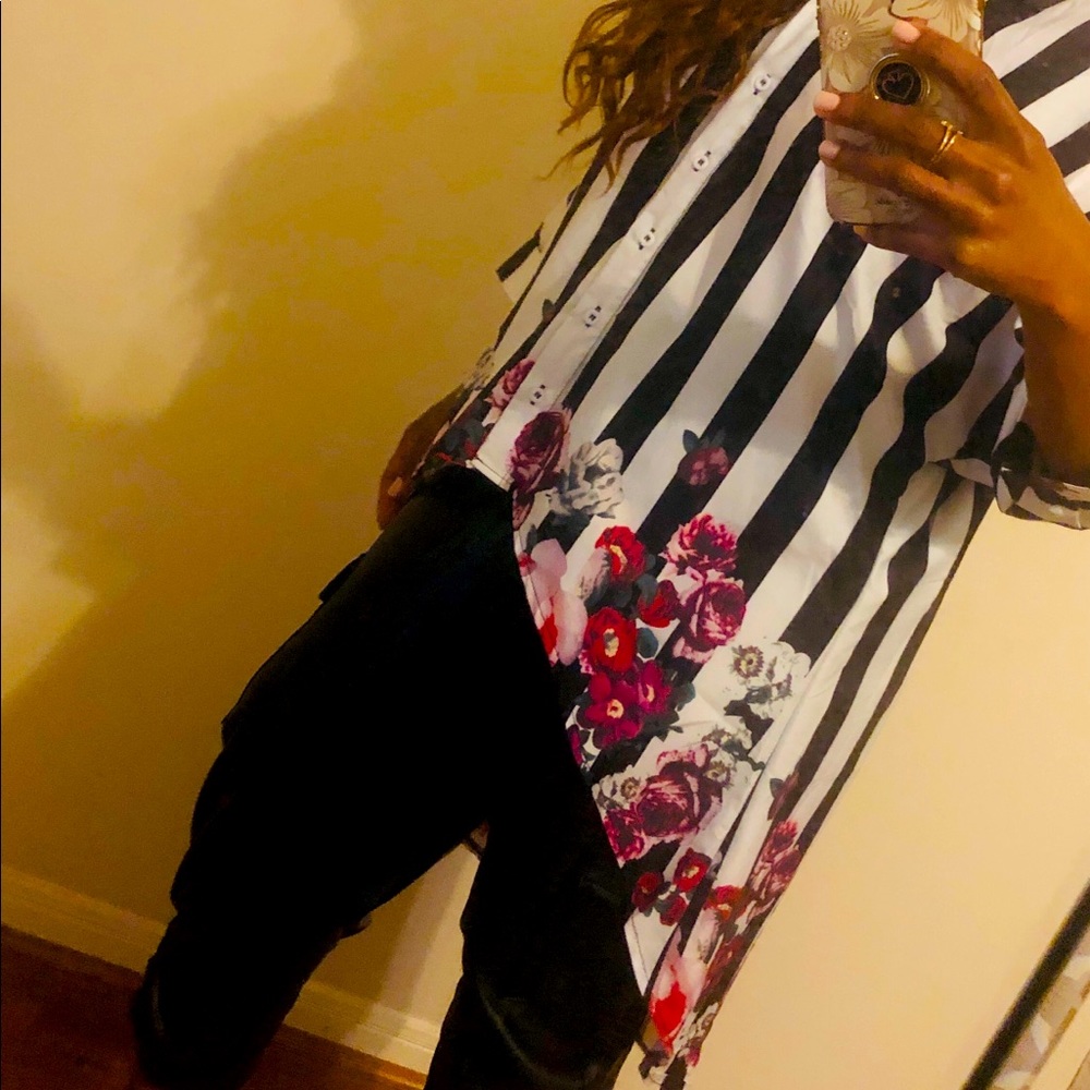 Biubiu Hi-low blouse
